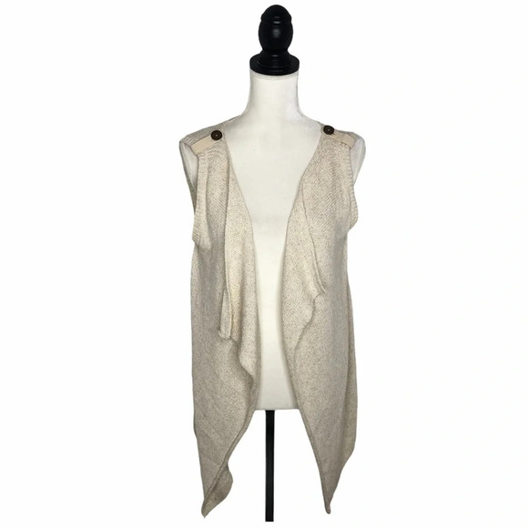 CACHE COONE Final Price 🌺 Open Waterfall Sweater Vest Wrap Cardigan - Picture 3 of 11